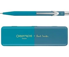„Caran d`Arche“ mechaninis pieštukas 8440,5 mm, Paulas Smithas Ed4 dėžutėje, žalsvai mėlyna/plienas