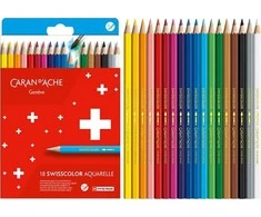 Caran Darche Caran d `Arche CARAN D' ACHE Swisscolor akvarelės, kartoninė dėžutė, 18 vnt.