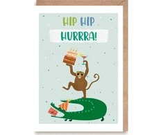 Cardie Hip-hip gimtadienio atvirukas, ura!