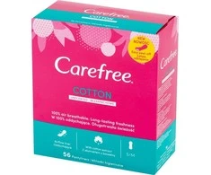 Carefree Carefree Medvilnės higieniniai įdėklai Uaromed - bekvapis 1op.-56pt