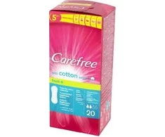 Carefree Cotton Feel Normal kelnaičių įklotai gaivaus kvapo 20vnt