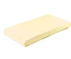 Sensillo paklodė su guma jersey, geltona, 120*60, 2206