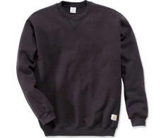 Carhartt vidutinio svorio džemperis su apvalia apykakle - juodas