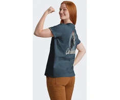 Carhartt Marškinėliai Carhartt Dearborn Rosie IRON Mėlynas