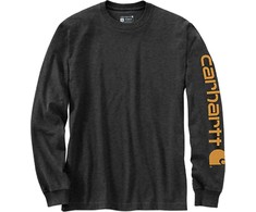 Carhartt Marškinėliai Carhartt Heavy Sleeve Logo Carbon Heather