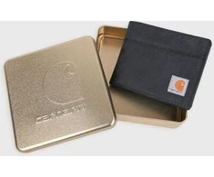 Carhartt Portfel Carhartt balno odinis bifold juodas