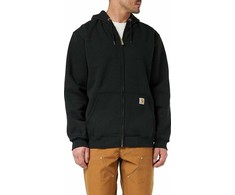 Carruzzo Carhartt Midweight Hooded ZIP Sweatshirt Juodas