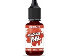 Hobby2You Carioca Cernit alkoholinis rašalas 20ml ugniai raudonas