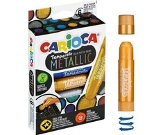 Carioca Dažai Temporello metalo 6 spalvų
