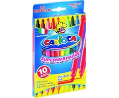 Carioca Flomasteriai Birello, dvipusiai, 10 spalvų