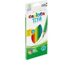Spalvoti pieštukai Carioca Tita, 12 spalvų