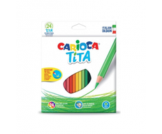 Pieštukų kreidelės, 24 spalvos, CARIOCA TITA