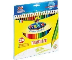 Trikampiai pieštukai 24 spalvų Carioca