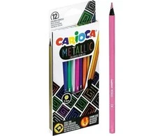 Spalvoti pieštukai CARIOCA Metallic, 12 vnt.