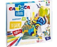 Kūrybinis 3D rinkinys CARIOCA Dramblys
