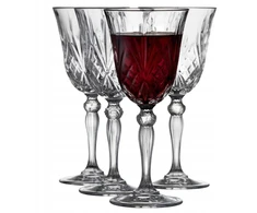 Lyngby Glas - krištolinė Melodia raudonojo vyno taurė - 27 cl - 4 vnt. rinkinys