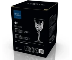 Lyngby Glas - krištolinės Melodia taurės - 5 cl - 4 vnt. rinkinys