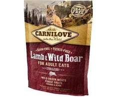 Carni Love Cat su ėriena ir šerniena Suaugusioms katėms sterilizuota 2kg