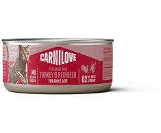 Vafo Praha Sro Carni Love Carnilove Carnilove Cat Can Konservai dla kotów Indyk i renifer 100 g