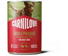 Vafo Praha Sro Carni Love Carnilove Carnilove Dog Can Pat Konservai šunims Kaczka i bażant su czarną porzeczką 400g
