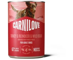 Carni Love Dog kalakutiena&amp;elniena&amp;šerniena - wet dog food - 400g