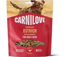 Vafo Praha Sro Carni Love Carnilove Dog Crunchy Snack Mėsingi traškūs skanėstai šunims su stručiu ir gervuogėmis 200 g