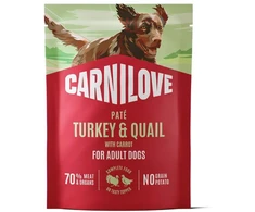 Carni Love Carnilove Dog Pouch Konservai šunims kalakutiena i przepiórka su marchwią 300g