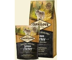 Carni Love Dog su lašiša ir kalakutiena Large Breed Adult 1,5kg