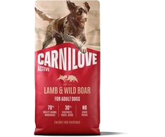 Carni Love ACTIVE DOG ėriena ir šernų pašaras suaugusiems 12 kg