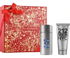 Set Carolina Herrera: 212 NYC Eau De Toilette For Men, 100 ml + 212 NYC After-Shave Balm, 100 ml