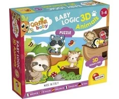 Dėlionė Dante Carotina Baby logic 3D gyvūnai 92536 LISCIANI