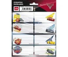 Cars Automobiliai - Lipdukai pratybų sąsiuviniui arba knygai (16 vnt.)