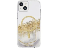 Case-Mate Karat MagSafe – aukso spalvos dėklas skirtas iPhone 14 Plus (marmuras)