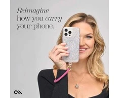 Dėklas Case-Mate Phone Bangle - Wrist virvelė telefonui Fuchsia