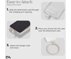 Dėklas Case-Mate Phone Bangle - Wrist virvelė telefonui Nude