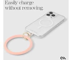 Dėklas Case-Mate Phone Bangle - Wrist virvelė telefonui Peach