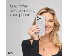 Dėklas Case-Mate Phone Bangle - Wrist virvelė telefonui Juodas