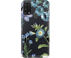 Mepps CaseGadget CASE OVERPRINT Mėlynas FLOWERS MOTOROLA EDGE