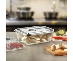 Caso CASO VacuBoxx Inox XL 4,5 – 4,5 l stiklinis vakuumavimo indas su nerūdijančio plieno dangčiu