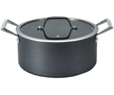 Puodas DOMOLETTI Juodas MODERN, 24 cm, 4,5 l