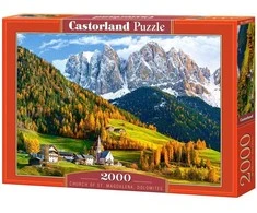 Castorland Dėlionė 2000 vnt. - Šv. Magdalenos bažnyčia, Dolomitai