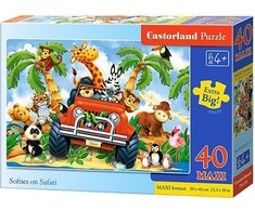 Castorland Dėlionė 40 vnt. - Gyvūnai Safaryje
