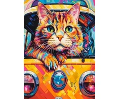 Castorland Dėlionė 300 vnt. - Katės kelionė autobusu