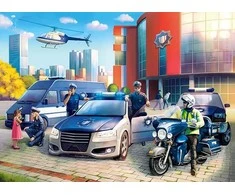 Castorland Dėlionė 100 vnt. - Policijos nuovada