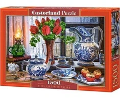 Castorland Dėlionė 1500 vnt. - Natiurmortas su tulpėmis
