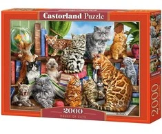 Castorland Dėlionė 2000 vnt. - Kačių namai