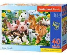 Castorland Dėlionė 40 vnt. - Ūkio draugai