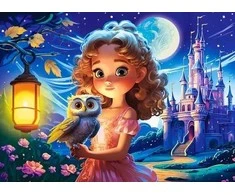 Castorland Dėlionė 70 vnt. - Princesė su pelėda