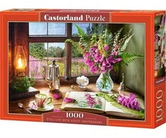 Castorland dėlionė Natiurmortas su Violet Snapdragons 1000 det.