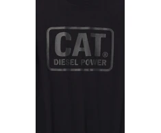 CAT Marškinėliai Caterpillar CAT Diesel Power Juodas